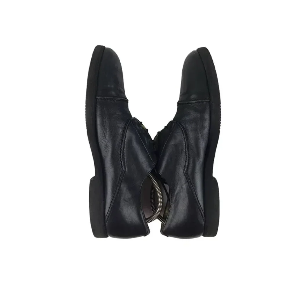 Cable & Co. Mens Black Leather Round Toe Lace‎ Up Derby Dress Shoes Size 9